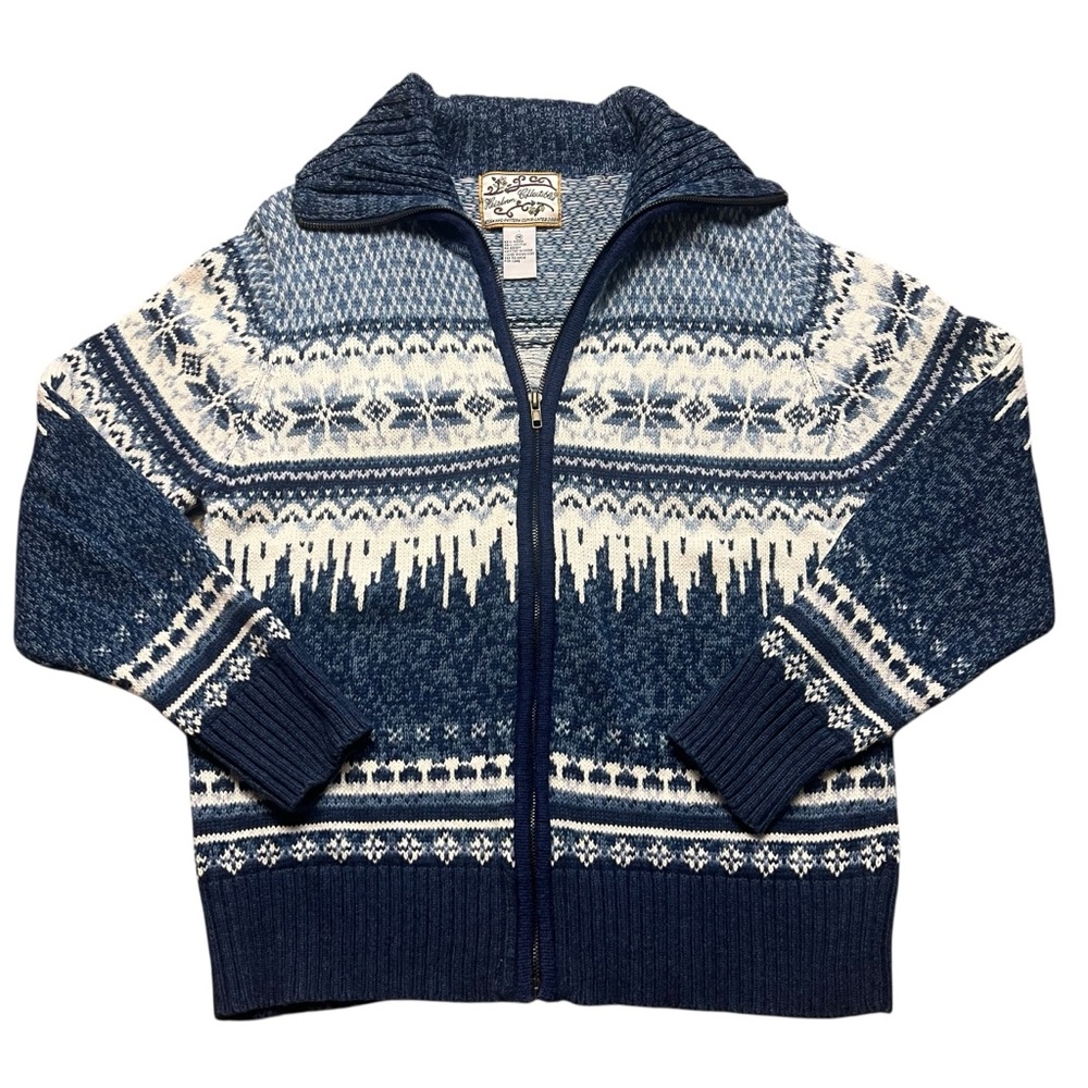 Heirloom Collectibles Holiday Women’s Cotton‎ Blend Knit Zipper front Cardigan